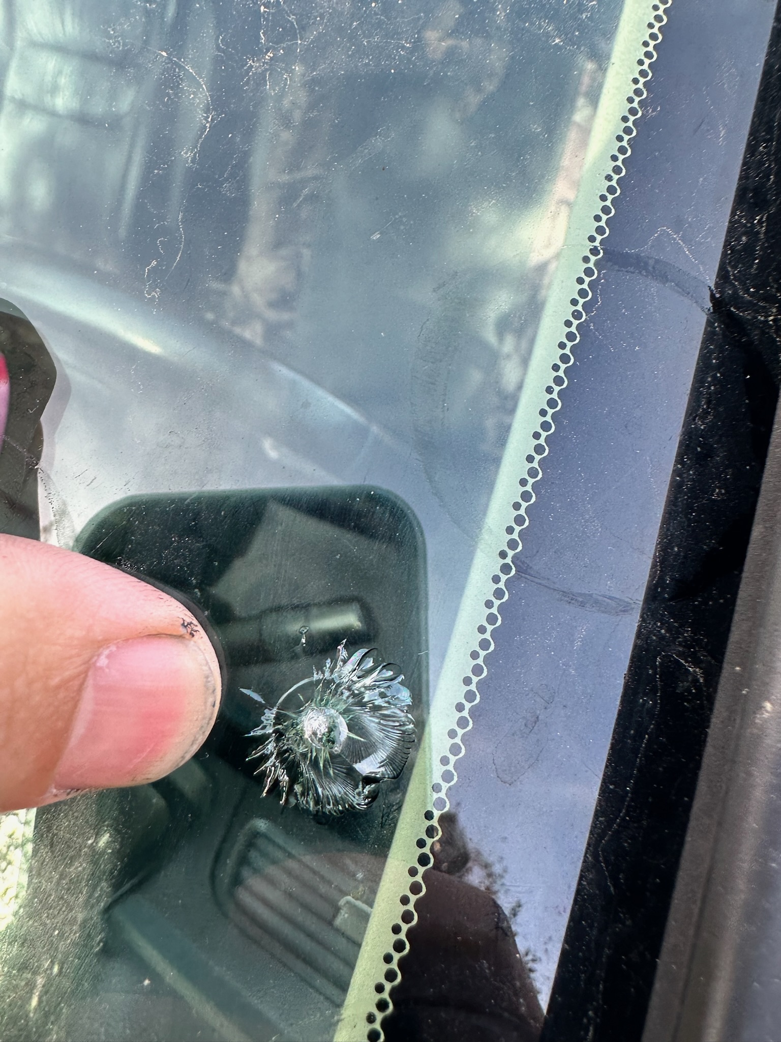 Rock Chip Repair - Before